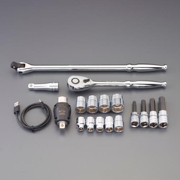 【メーカー在庫あり】 エスコ ESCO 40-200N・m (1/2インチDR) デジタルトルクレンチセット EA723JH-23 JP店