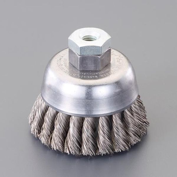 【メーカー在庫あり】 エスコ ESCO 70mm/M10 ワイヤーブラシ (カップ型/ステンレス製) EA809YL-14 JP店 8,623円