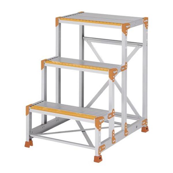 【メーカー在庫あり】 エスコ ESCO 600x406mm/0.9m/3段 作業台 (蹴り止め付) EA903PA-72 JP店