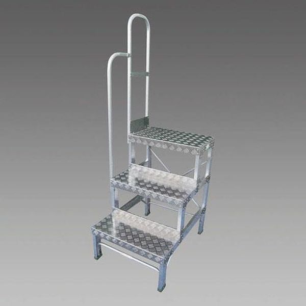 【製造業者店卸し資産あり】 エスコ ESCO 600x340粍/0.8m/2段 御役目台 (左手摺り付) EA903XE-80A JP店