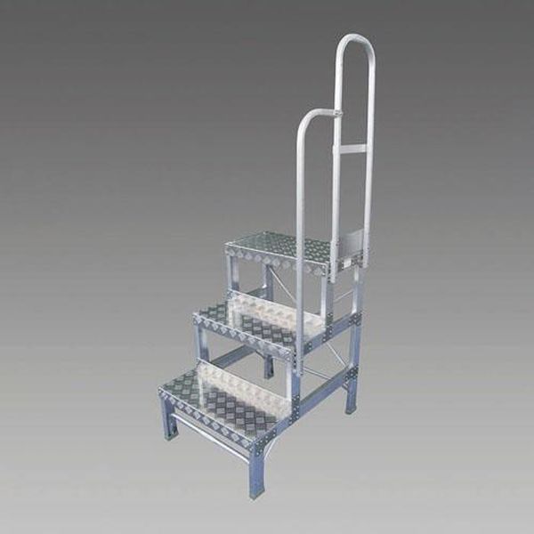 【製造業者店卸し資産あり】 エスコ ESCO 600x340粍/0.8m/2段 御役目台 (右手摺り付) EA903XF-80A JP店