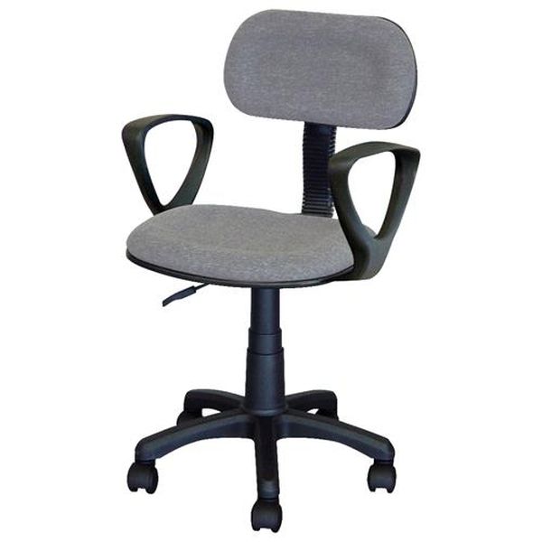 【製造業者店卸し資産あり】 エスコ ESCO ワークチェアー (薄墨色/肘付) EA956XB-3 JP店