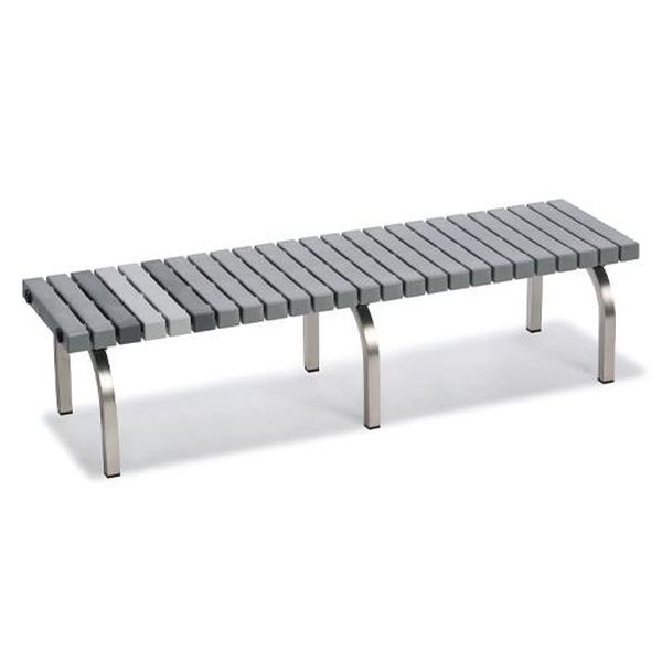 【製造会社店卸し資産あり】 エスコ ESCO 1503x400x365粍 涼み台 (背無/薄墨色) EA956XE-69 JP店