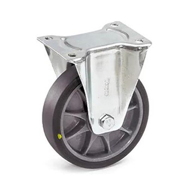 【メーカー在庫あり】 エスコ ESCO 160mm キャスター (固定金具/TPEタイヤ/ESD) EA986CF-160 JP店