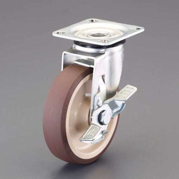 【メーカー在庫あり】 エスコ ESCO 150mm キャスター (自在金具・ブレーキ付) EA986PN-206 JP店