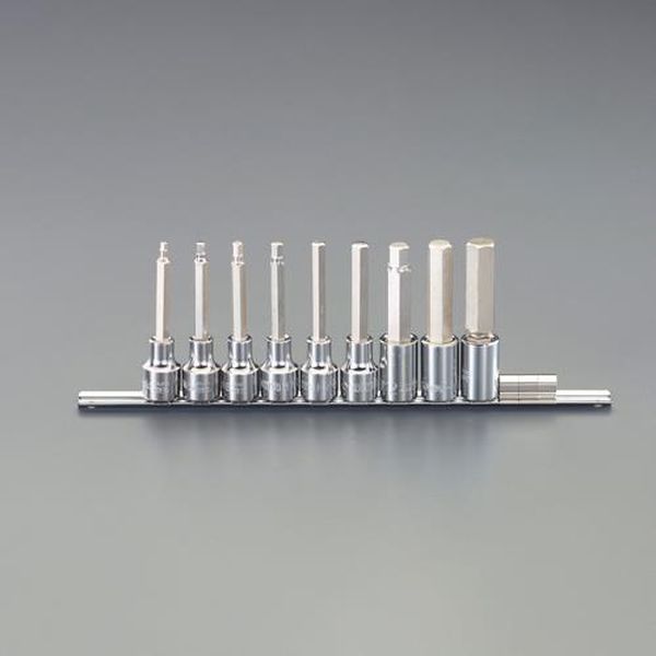 【メーカー在庫あり】 エスコ ESCO 1/2インチDR [INHEX]ビットソケットセット(ロング) EA687CM-200B JP店 4,834円