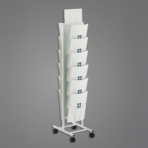 【メーカー在庫あり】 エスコ ESCO 267x370x1250mm 両面パンフレットスタンド EA954LB-8 JP店