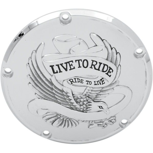 【USA在庫あり】 DRAG ダービーカバー 99年-18年 BigTwin LIVE TO RIDE クローム 1107-0157 JP店
