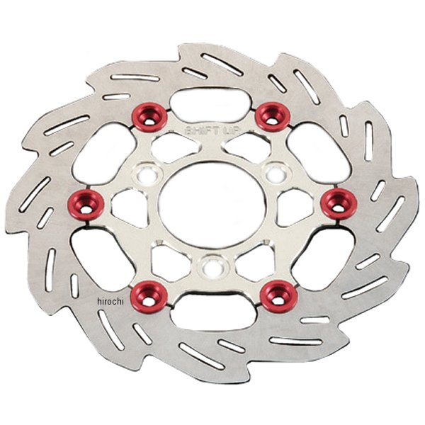 【メーカー在庫あり】 シフトアップ ウェーブフローティングディスクローター ホンダ 220mm シルバー/赤 202050-33 JP店|株式会社ヒロチー商事 店