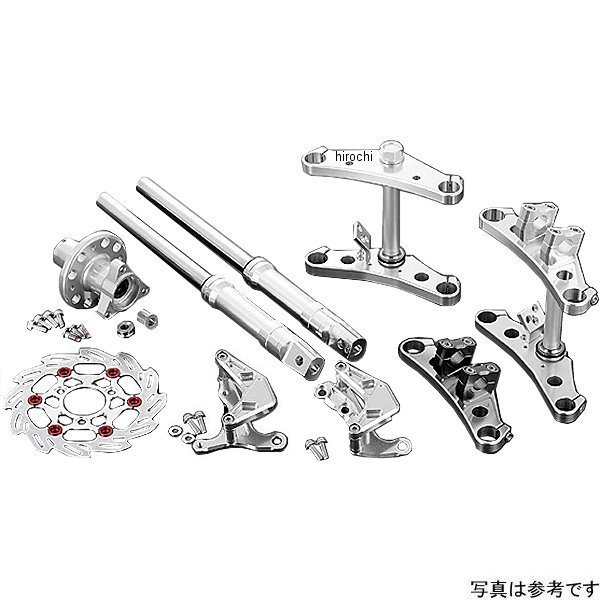 シフトアップ ワイドステム 27mm フロントフォークキット モンキー バーハンドル対応 クランプ付 ガンメタ 4pods 205387-19 JP店｜株式会社ヒロチー商事 店