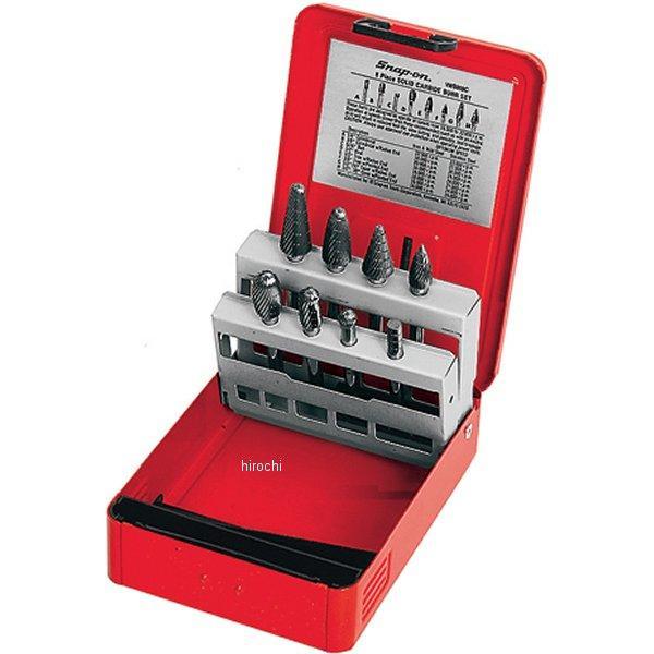 スナップオン Snap-on パワーツール アクセサリー 円筒形 研磨用バー 1/4インチ シャンク 8個 セット VWB800D JP店