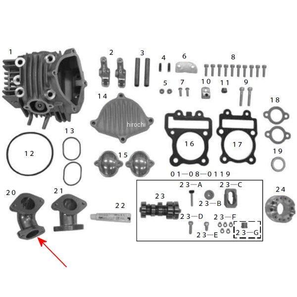 SP武川 インテークマニホールド (VM26/PE28) KLX110 00-00-1497 JP店