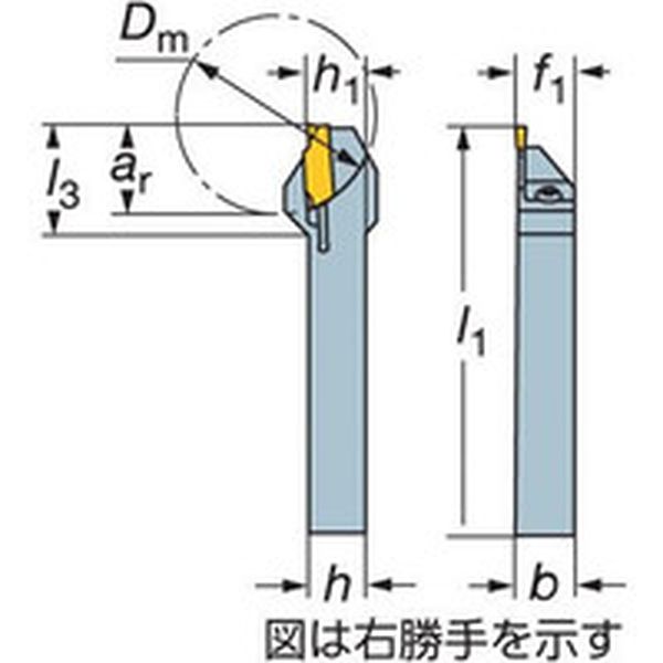 【メーカー在庫あり】 RF123E111212BS サンドビック(株) サンドビック コロカット1・2 小型旋盤用突切り・溝入れシャンクバイト RF123E11-1212B-S JP店