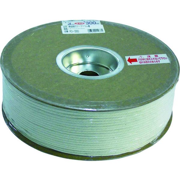 【メーカー在庫あり】 PRCX3300  (株)ユタカメイク ユタカメイク 綿金剛打ロープドラム巻 3mm×300m PRCX-3300 JP店