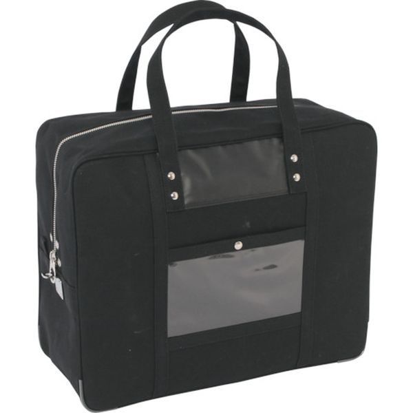 【メーカー在庫あり】 BTLLU01 三栄産業(株) SANEI 帆布メール用ボストン(LL)馬蹄錠金具付 黒 BTLL-U-01 JP店