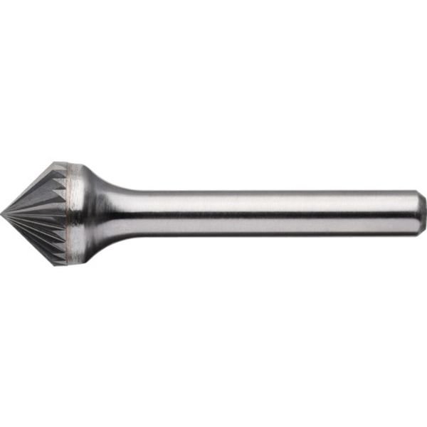 【メーカー在庫あり】 超硬バー Cスパイラルシリーズ 形状：円錐型90°(スパイラルカット) 刃長8.0mm CB49C104S JP店