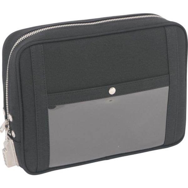 【メーカー在庫あり】 PLSED01 三栄産業(株) SANEI 帆布メール用ポーチ(L)SED-1錠付 黒 PL-SED-01 JP店