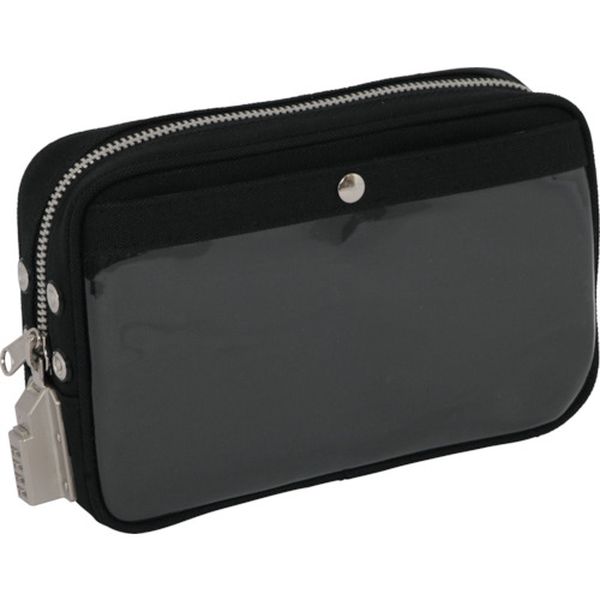 【メーカー在庫あり】 PSSED01 三栄産業(株) SANEI 帆布メール用ポーチ(S)SED-1錠付 黒 PS-SED-01 JP店