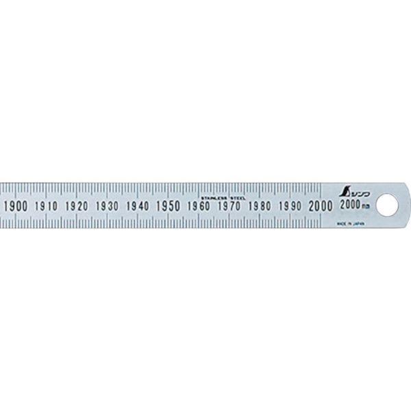 【メーカー在庫あり】 シンワ測定(株) シンワ 細巾直尺2000mm 13293 JP店
