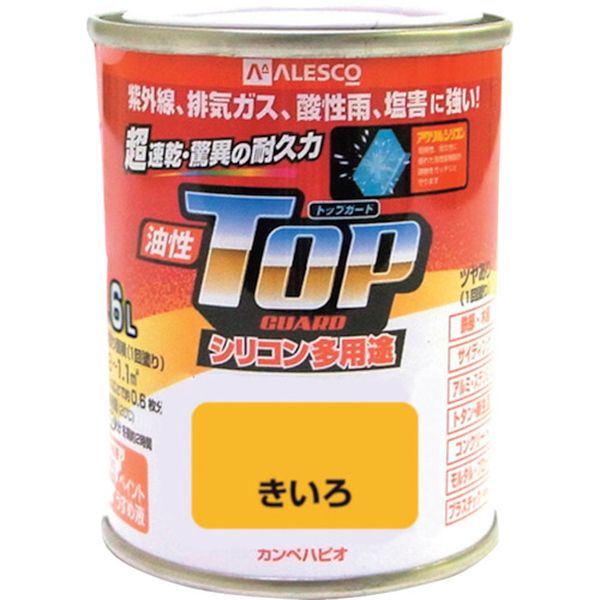 【メーカー在庫あり】 1190551 (株)カンペハピオ KANSAI カンペ 油性トップガード1.6Lきいろ 119-0551 JP店