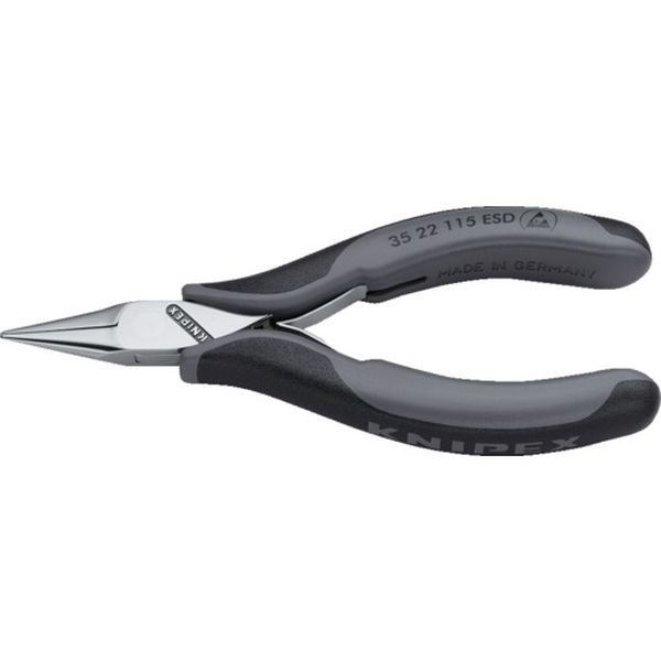 【製造業者店卸し資産あり】 3522115ESD  KNIPEX社 KNIPEX ESD細やか用ペンチ 半丸 115粍 3522-115ESD JP店
