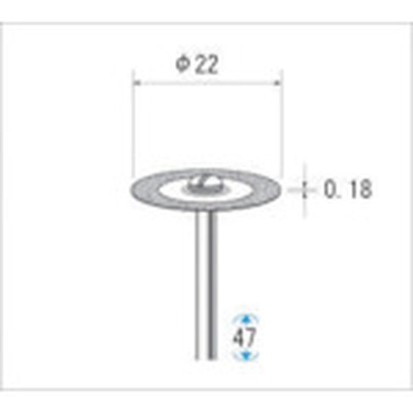 【製造業者店卸し資産あり】 (株)ナカニシ ナカニシ 電着金剛石レコード盤 φ22×0.18×軸φ2.34 ＃600 14052 JP店