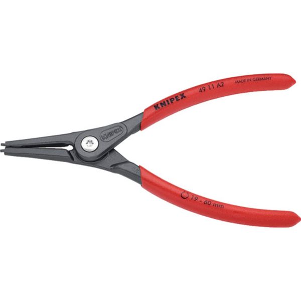 【メーカー在庫あり】 4911A2 KNIPEX社 KNIPEX 軸用スナップリングプライヤー 19-60mm 4911-A2 JP店