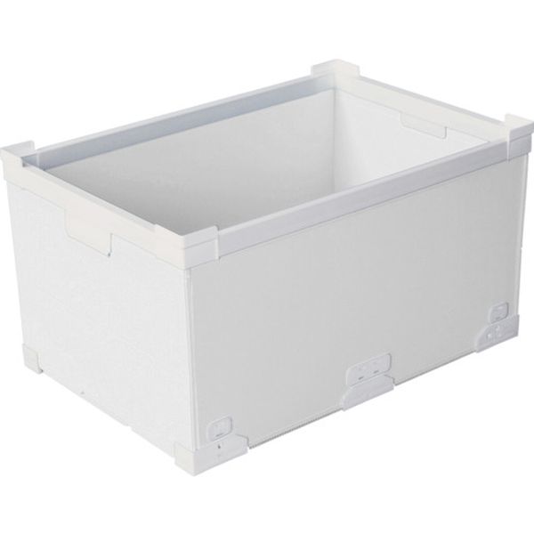 【メーカー在庫あり】 79500FNS75LWH プラダン折畳み FNSコンテナ 75L(SWコーナー)ホワイト 79500-FNS75L-WH JP店