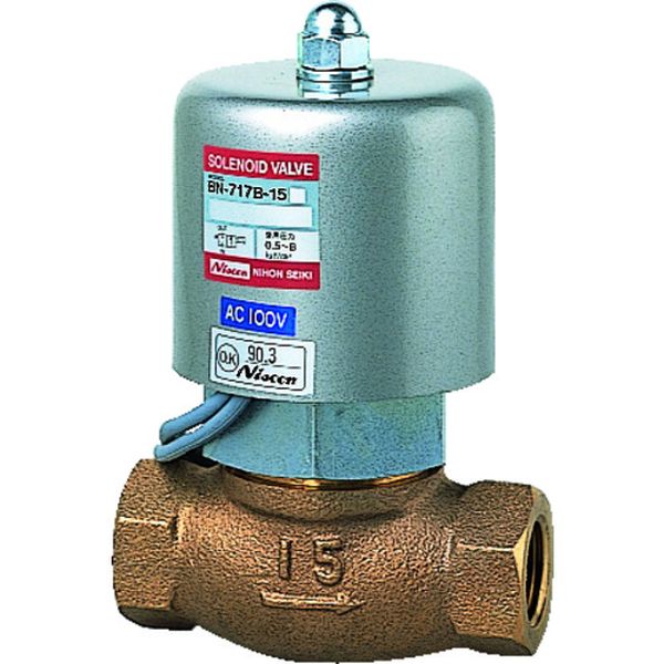 【メーカー在庫あり】 BN717B15E100 日本精器(株) 日本精器 2方向電磁弁15AAC100V717シリーズ BN-717B-15-E100 JP店