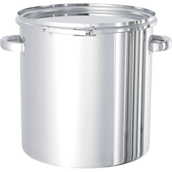 【メーカー在庫あり】 CTL47H ステンレスタンク ストレートレバーバンド式密閉タンク(フタ付) 100L CTL-47H JP店|株式会社ヒロチー商事 店