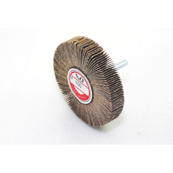 【メーカー在庫あり】 (株)ムラコ MURAKO 軸付フラップ金具無し 外径80 幅15 軸径6mm 60＃ 5個入り KN8015 JP店