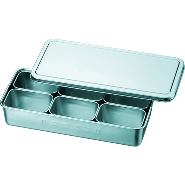 【メーカー在庫あり】 KS801 スギコ産業(株) スギコ 18-8検食用容器 田型日付入 6個入 327×148×63 KS-801 JP店