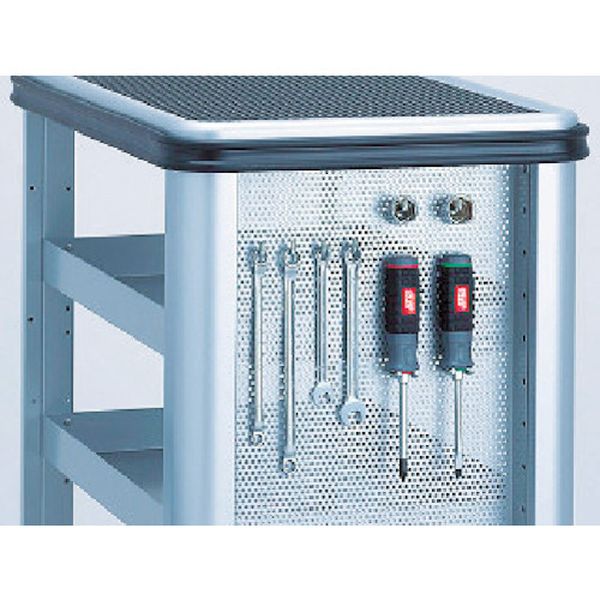 【製造業者店卸し資産あり】 SKR54S 京都機械工具(株) KTC スチール写真製手押し車(雄捩子手合い) サイドパンチングボード Φ3 SKR-54S JP店