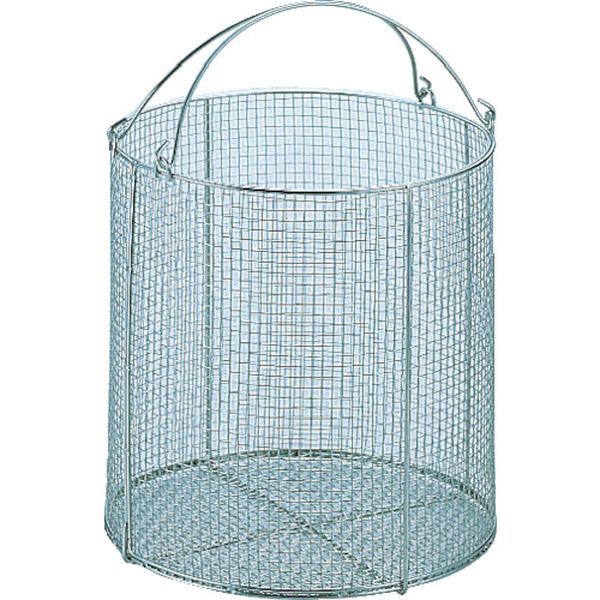 【メーカー在庫あり】 SM30  (株)サンワ サンワ ステンレス丸型洗浄カゴ 大 SM-30 JP店