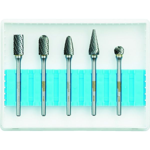【メーカー在庫あり】 TBB0645S トラスコ中山(株) TRUSCO 超硬バーセットBシリーズ 軸3mm 刃径6.4mm 5本セット TB-B064-5S JP店