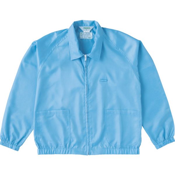 【メーカー在庫あり】 TCLGJB3L トラスコ中山(株) TRUSCO 制電糸グリッド仕様ジャケット(衿付) ブルー 3L TCLGJ-B-3L JP店