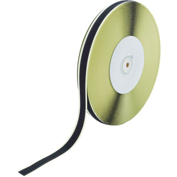 【メーカー在庫あり】 TMAN1625BK トラスコ中山(株) TRUSCO マジックテープ［［R下］］ 糊付A側 16mm×25m 黒 TMAN-1625-BK JP店