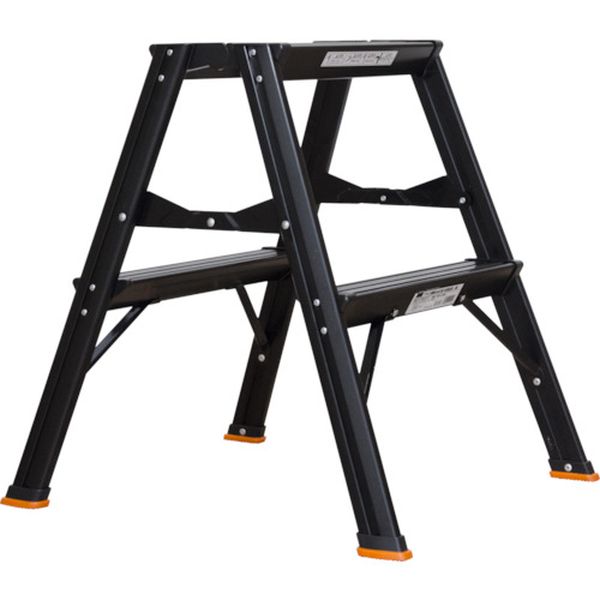 【メーカー在庫あり】 TSAF2BK トラスコ中山(株) TRUSCO アルミ製踏台 2段 高強度型 黒 TSAF-2-BK JP店