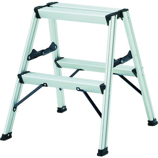 【メーカー在庫あり】 TSAF2SV トラスコ中山(株) TRUSCO アルミ製踏台 2段 高強度型 シルバー TSAF-2-SV JP店