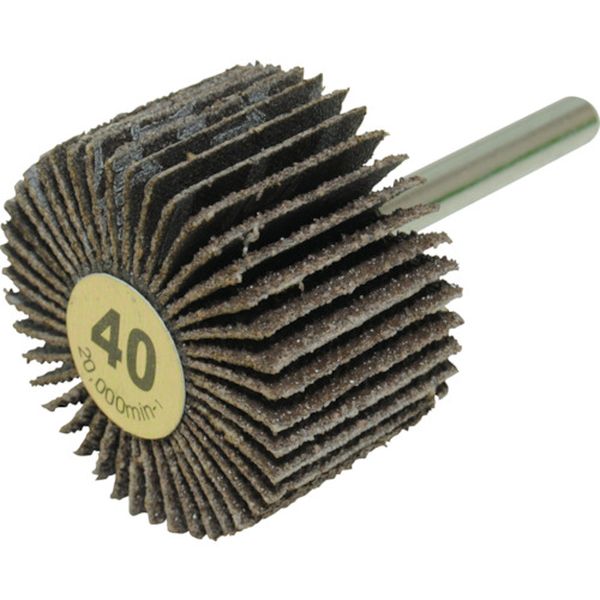 【メーカー在庫あり】 UF40253 柳瀬(株) ヤナセ 軸付フラップホイール(40) 10個入り YUF4025 JP店