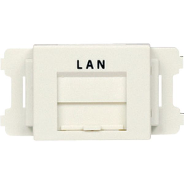 【メーカー在庫あり】 CMAOSSPLMWX  JISプレート用シャッター付きアダプタ 白 LAN (10個入) CMAOSSPLMW-X JP店