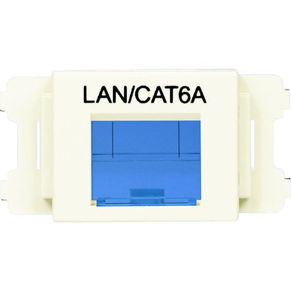 【メーカー在庫あり】 CMASSP6AIWX JISプレート用シャッター付きアダプタ オフホワイト LAN・CAT6A (10個入) CMASSP6AIW-X JP店