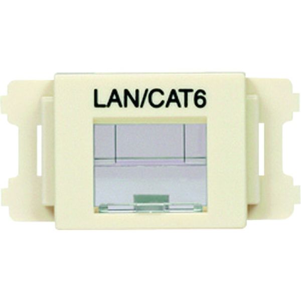 【メーカー在庫あり】 CMASSP6IWX JISプレート用シャッター付きアダプタ オフホワイト LAN・CAT6 (10個入) CMASSP6IW-X JP店