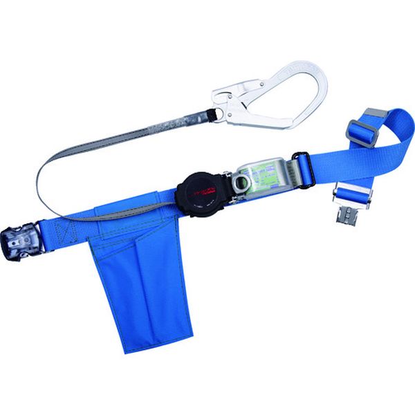 【メーカー在庫あり】 胴ベルト型墜落制止用器具(巻取タイプ)ロック機構付き ワン・ハンドリトライト 青 Mサイズ 幅50MM×長さ1200MM TB-ORL-OT593-BL4-M-BP JP店|株式会社ヒロチー商事 店