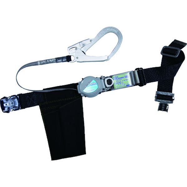【メーカー在庫あり】 胴ベルト型墜落制止用器具(巻取タイプ)ロック機構付き 2WAYリトライト 黒 Mサイズ 幅50MM×長さ1200MM TB-TRL-OT593-BLK-M-BP JP店