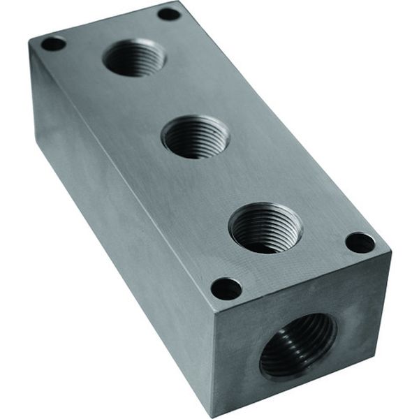 【メーカー在庫あり】 VB338PT ステンレス製クーラントホース(1/2ホースシステム)用マニホールドブロック 38PT VB-3-38-PT JP店|株式会社ヒロチー商事 店