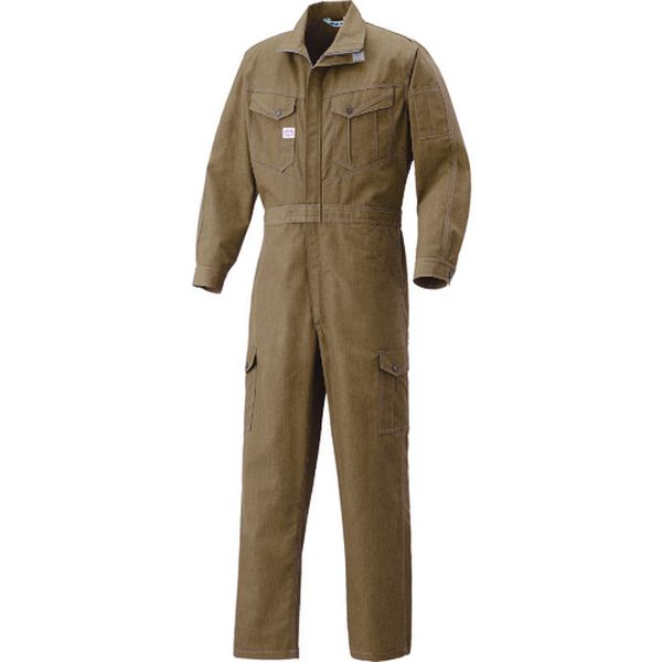 【メーカー在庫あり】 6300011M 山田辰(株) AUTO－BI つなぎ服6300-011カーキ-M 6300-K2-M JP店