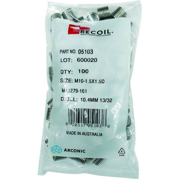 【メーカー在庫あり】 インサートねじ リコイル SUS304 適用ボルトねじ：M14-2.00&times;1.5D(100個入り) 05143 JP店｜株式会社ヒロチー商事 店