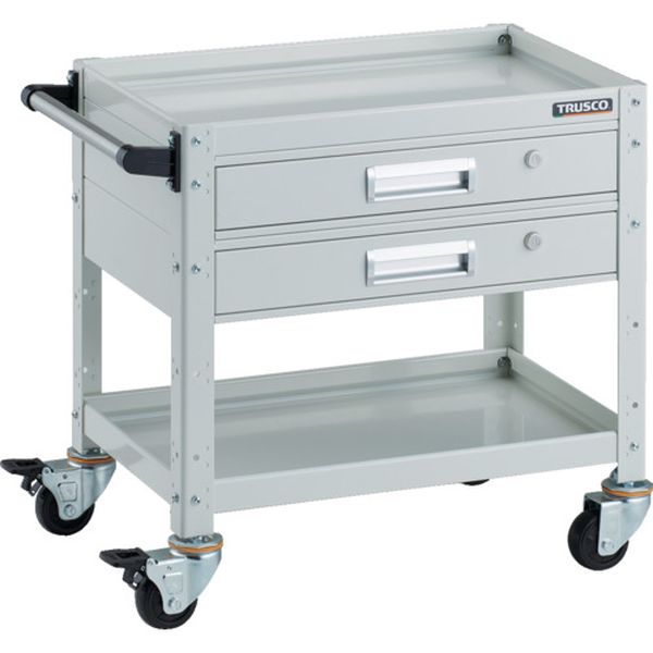 【メーカー在庫あり】 BDW662V2W トラスコ中山(株) TRUSCO ツールワゴン バーディワゴン 600X400 引出付 ホワイト BDW-662V2-W JP店|株式会社ヒロチー商事 店