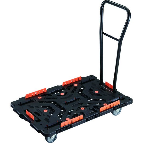 【メーカー在庫あり】 BT900KJ3HE100 連結式樹脂製平台車 ビートル 900X600 自在3輪 脱着式ハンドル付 コボレ止めセット付 BT900KJ3H-E100 JP店|株式会社ヒロチー商事 店
